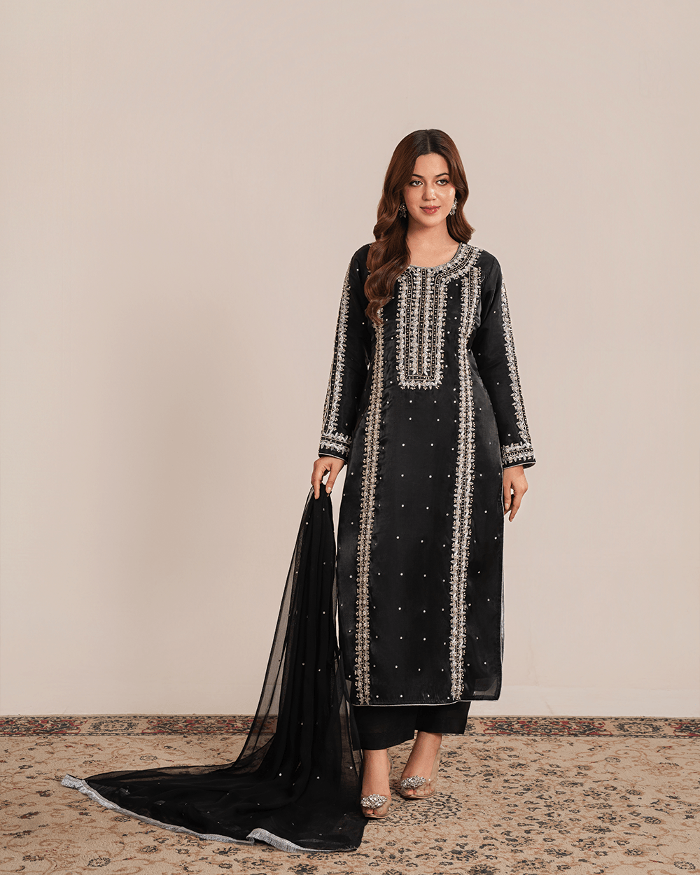 Floral Grace - Black